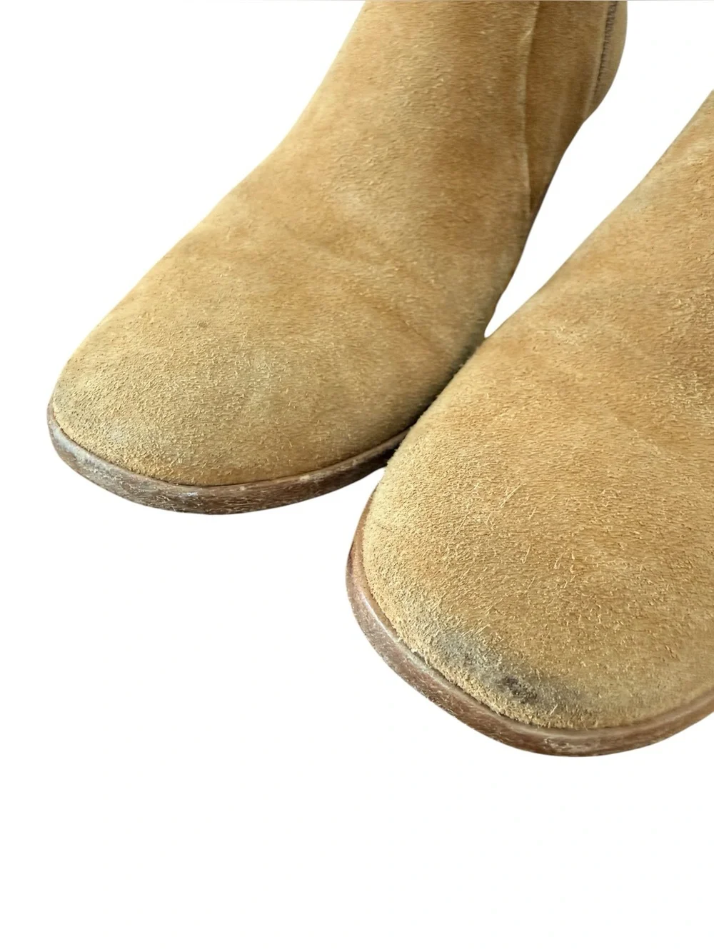 All Leather Tory Burch Tan Suede Ankle Boots Size 9.5